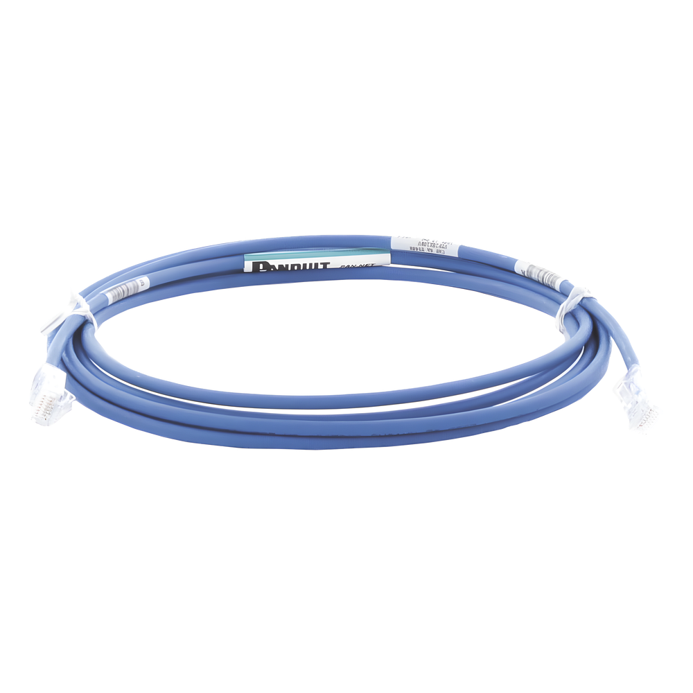 Cable de Parcheo UTP Cat6A, CM/LSZH, Diámetro Reducido (28AWG), Color Azul, 3.05 Metros (10 Pies)