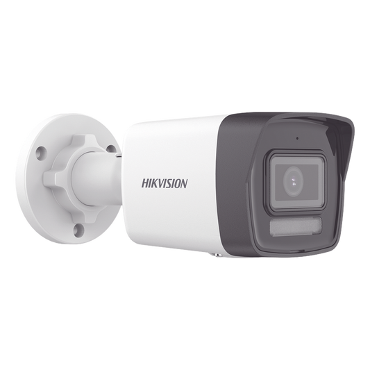 [Dual Light] Bala IP 6 Megapixel / Lente 2.8 mm / 30 mts IR + 30 mts Luz Blanca / Micrófono Integrado / ACUSENSE Lite / Exterior IP67 / H.265 / PoE