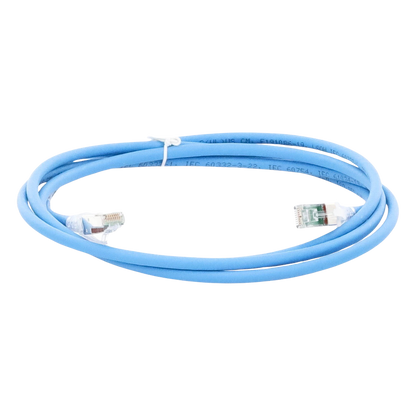 Patch Cord Z-MAX Cat6A S/FTP, CM/LS0H, 2.13 Metros (7 Pies), Color Azul, Versión Bulk (Sin Empaque Individual)