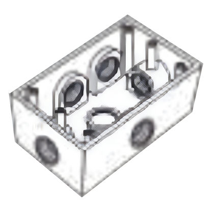 Caja Condulet FS de 1/2" (12.7 mm) con seis bocas a prueba de intemperie
