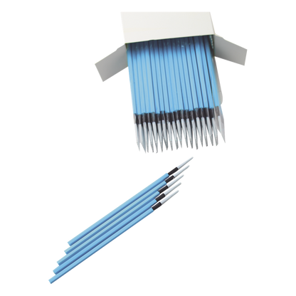 Hisopos para Limpieza de Puertos de Fibra Óptica 1.25 mm (0.05 Pulgadas) para Adaptadores LC y MU, 100 Piezas