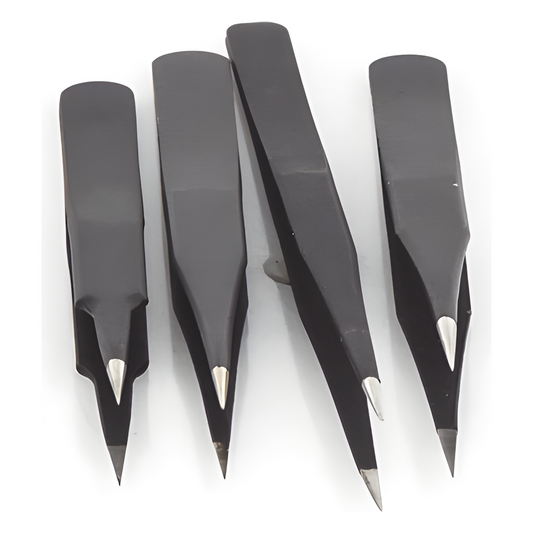 Juego de 4 Pinzas Antiestáticas.