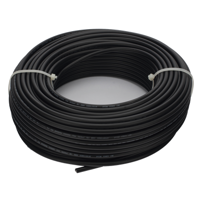 Cable Fotovoltaico Negro / Cobre Estañado / 4 mm² (12 AWG) / 2000V / Rollo de 50 m / / UL 4703 y TUV