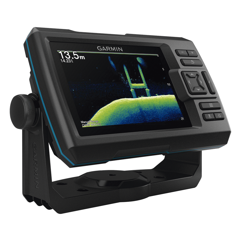 Ecosonda STRIKER Vivid 5cv / Pantalla WVGA a Color 5.0" / Resolución 800 x 480 Píxeles / GPS Integrado / Sonda CHIRP Tradicional y ClearVü / 500 W