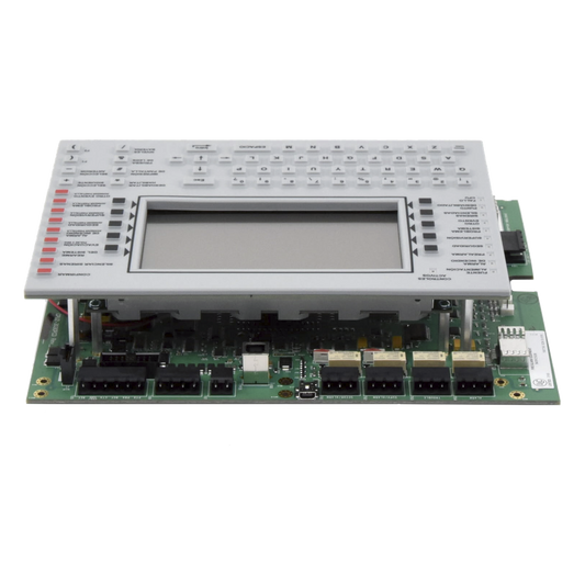 Unidad central de procesamiento con pantalla LCD de 640 caracteres y teclado QWERTY, en español, para panel de detección de incendio NFS2-3030