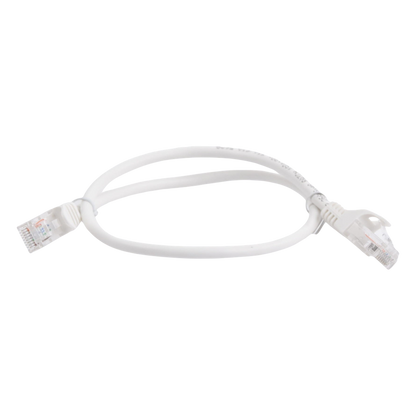 Cable de Parcheo UTP Cat5e - 0.5 Metros (1.64 Pies) - Blanco