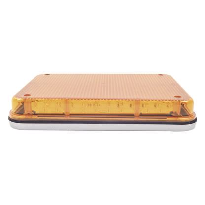 Luz de Advertencia de 9X7", Color Ámbar, Ideal para Ambulancias