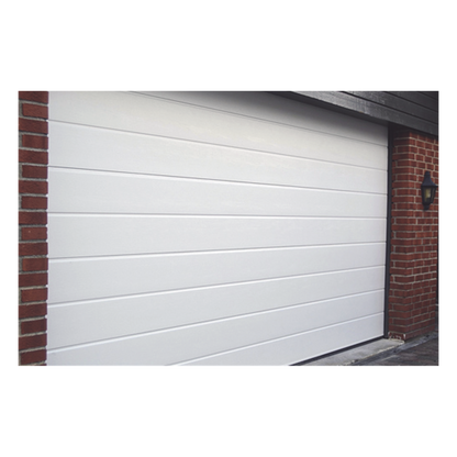 Puerta de Garage de Alta Calidad / Linea Central / Color Blanco 12X8 pies, AISLADA, Estilo Americana.