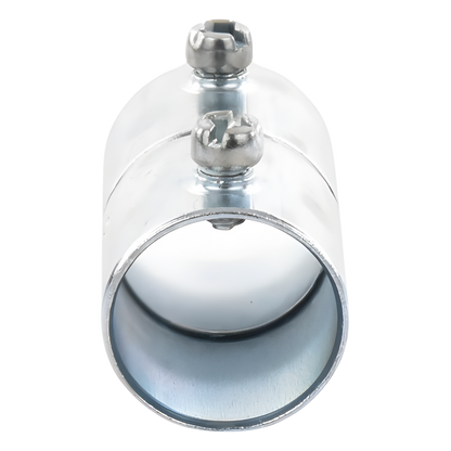 Cople 3/4" (19mm) Pared Delgada Con Tornillo (Tipo Americano) Galvanizado, Etiqueta Verde.