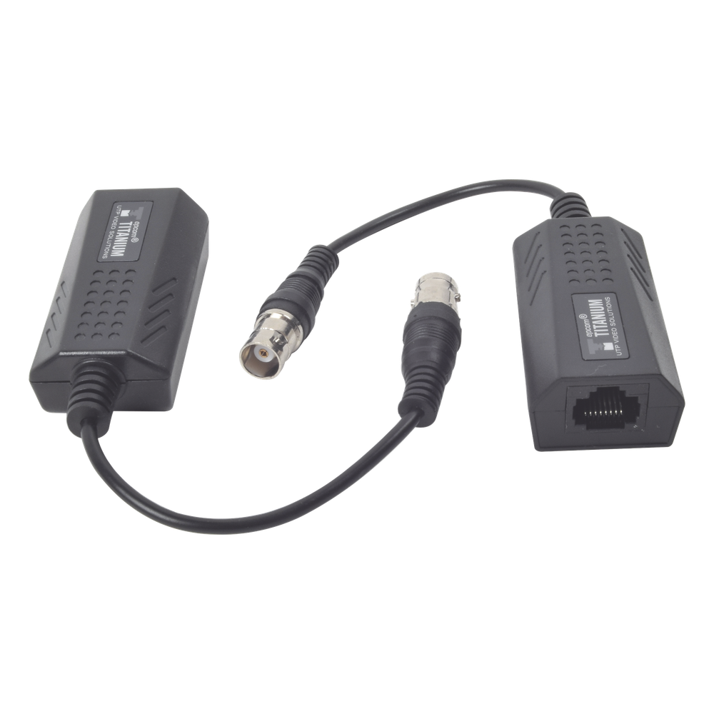 Kit EXTENSOR IP por cable CABLE COAXIAL para distancias de HASTA 200 m / REUTILIZA EL CABLEADO EXISTENTE PARA CONECTAR CÁMARAS IP / No Requiere