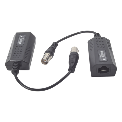 Kit EXTENSOR IP por cable CABLE COAXIAL para distancias de HASTA 200 m / REUTILIZA EL CABLEADO EXISTENTE PARA CONECTAR CÁMARAS IP / No Requiere