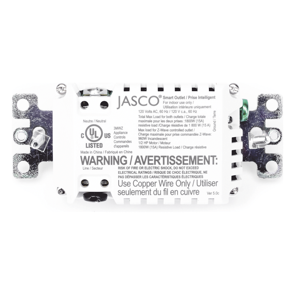 (ZWAVE) Tomacorriente con señal inalambrica Z-WAVE, compatible con HUB HC7, C8, puede ser un panel de alarma L5210, L7000 con Total Connect y