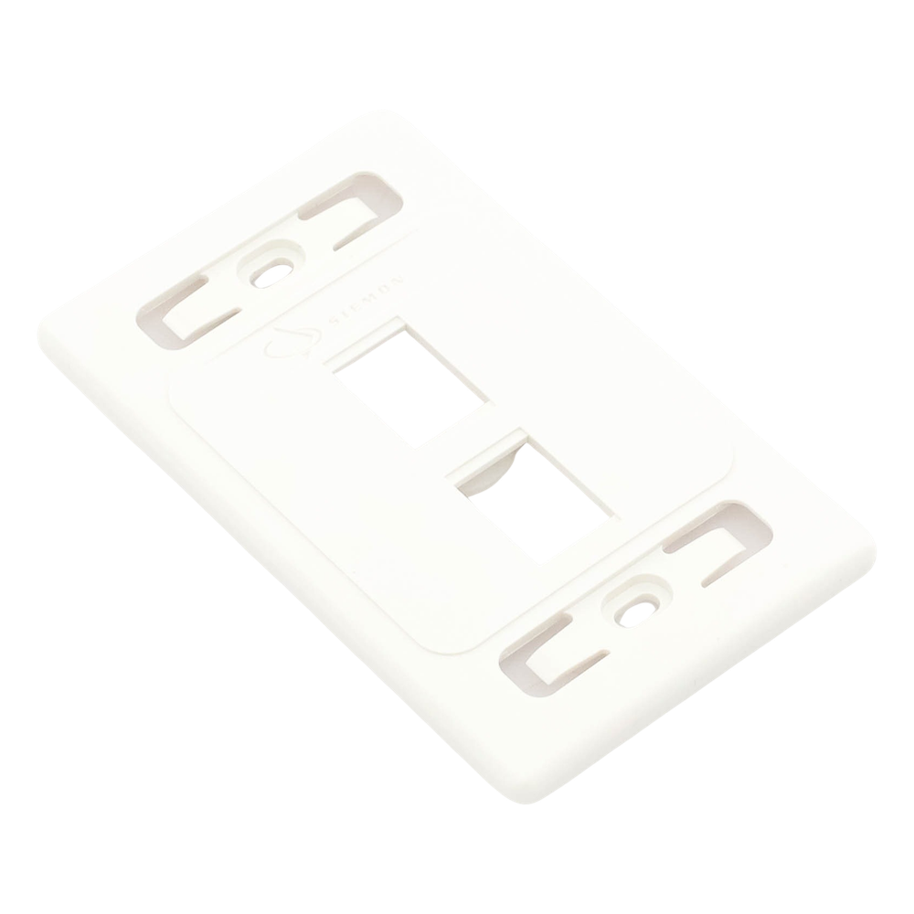 Placa de Pared Modular 10G MAX de 2 Salidas, Color Blanco