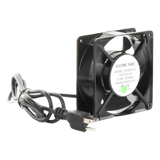 Ventilador 110 Vca de 12 x 12 cm con Cable y Clavija