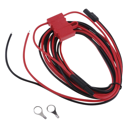 Arnés de Corriente 12 V / 20 A con Portafusible y Fusible de 15 A / Cable 3 m (9.8 ft) Calibre 14 AWG / Radios Móviles Motorola GM300, PRO3100