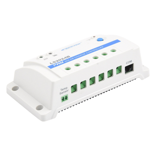 Controlador Solar PWM / 20A / 12/24V / RS-485 / Baterías Gel-AGM-Selladas / Parámetros Configurables