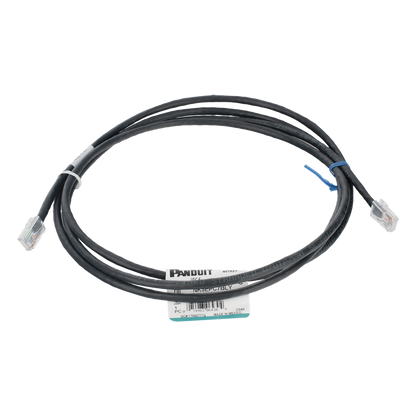 Cable de Parcheo UTP Categoría 5e, con Plug Modular en Cada Extremo - 2 Metros (6.56 Pies) - Negro