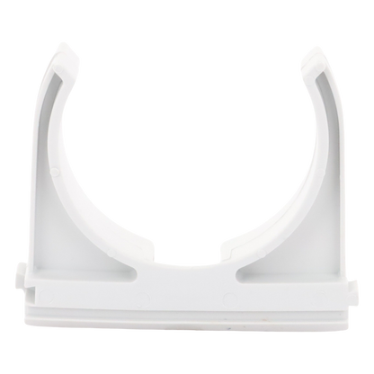 Soporte de presión (Abrazadera), PVC Auto-extinguible, abierto para tubería de 50 mm