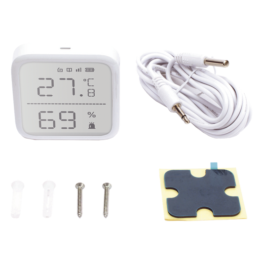 (AX PRO) Detector de Temperatura y Detector de Humedad Inalámbrico / 2.7" de Tamaño / Uso en Interior / Rango de Detección desde -35°C hasta 99°C