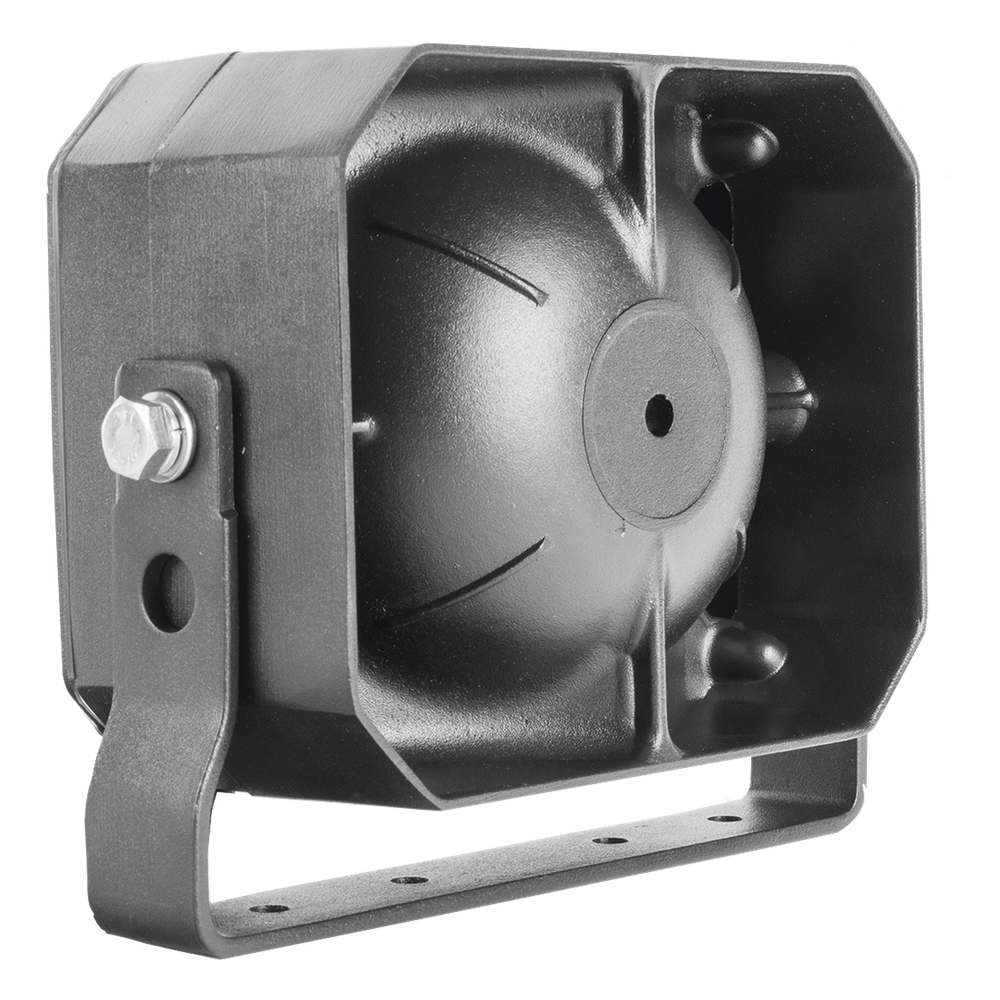 Bocina Compacta de uso rudo, 100 Watts de Potencia, Ideal para vehículos de encubierto, 8 Ohms de Impedancia