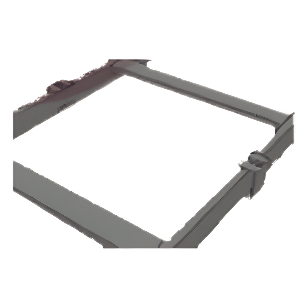 Grapa de Suspensión para Escalera Tubular de 1.5" de Peralte y 12" de Ancho, Acabado con Pintura Epóxica Color Negro, Ideal para la Suspensión Segura