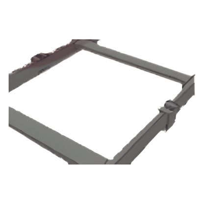 Grapa de Suspensión para Escalera Tubular de 1.5" de Peralte y 12" de Ancho, Acabado con Pintura Epóxica Color Negro, Ideal para la Suspensión Segura