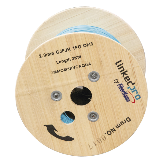 Fibra Óptica Multimodo OM4, 2 mm, Simplex, Tight Buffer (900 micras), Precio Por Metro, (Hasta 2000 Metros en un Solo Tramo de Cable)
