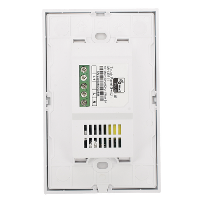 (ZWAVE) Interruptor On/Off panel táctil touch inalámbrico Zwave Plus 1 boton. Compatible con Hubitat HC8, Álula M2M, otro