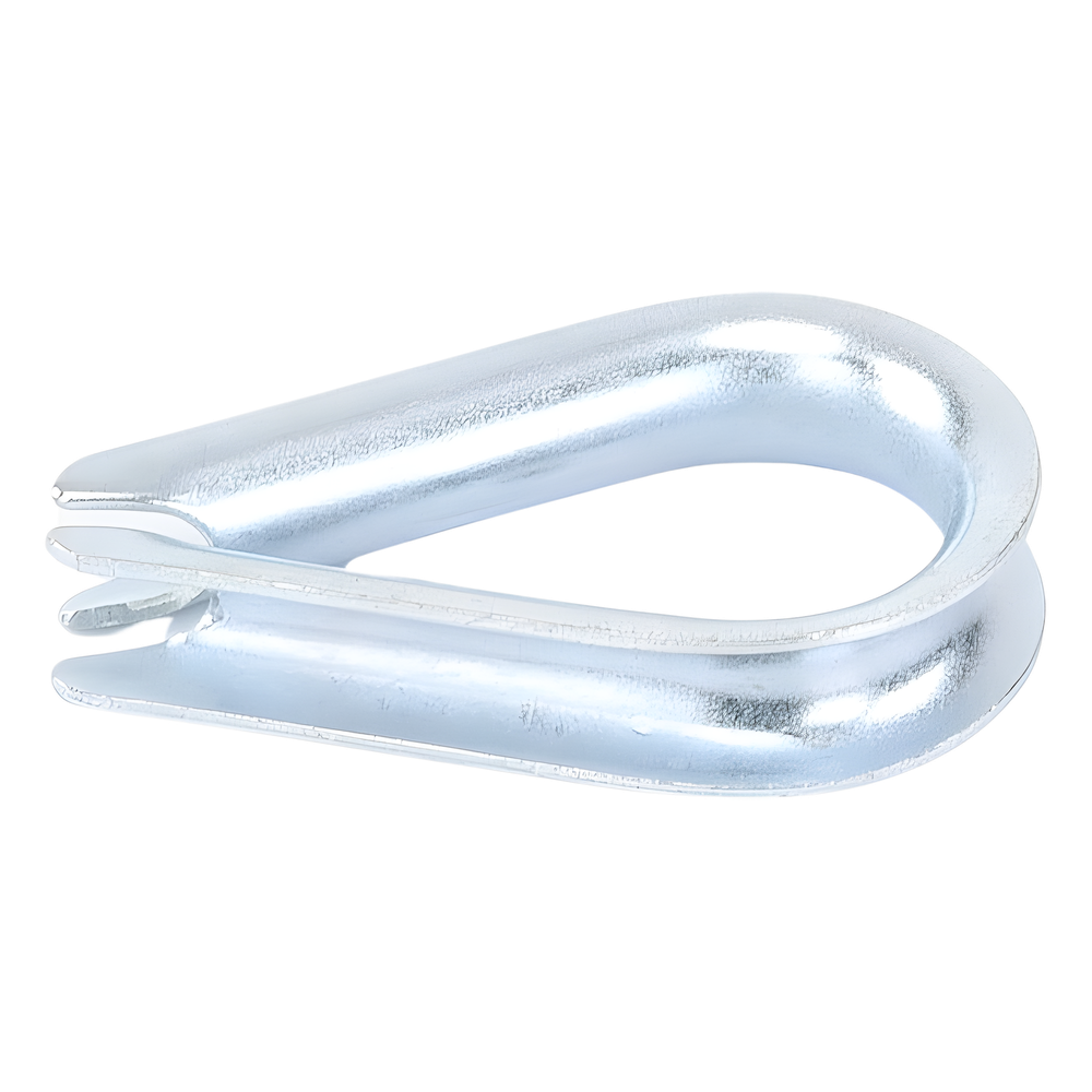 Cuello/ Guardacabo/ Rozadera para Cable de 1/4" de Acero Galv. por Inmersión