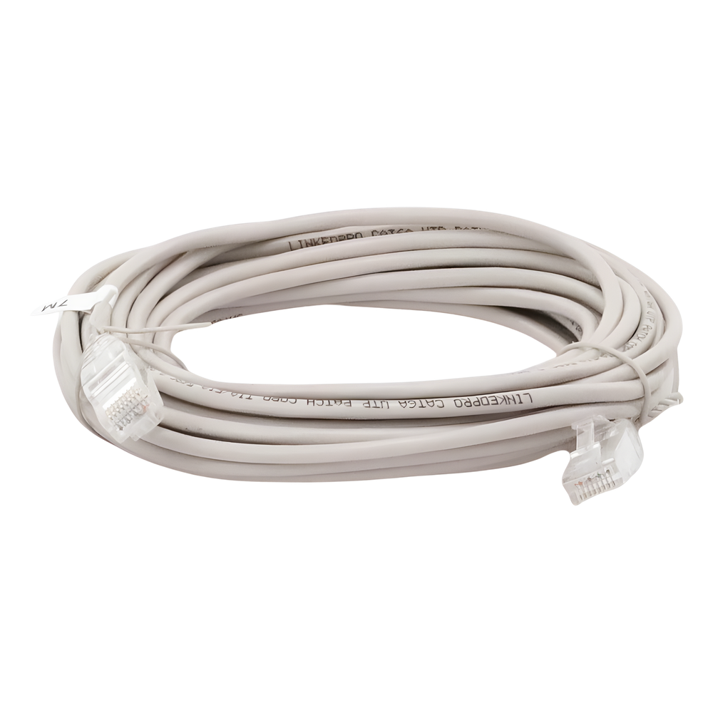 Cable de Parcheo Slim UTP Cat6A - 7 Metros (22.97 Pies) Gris, Diámetro Reducido (28 AWG)