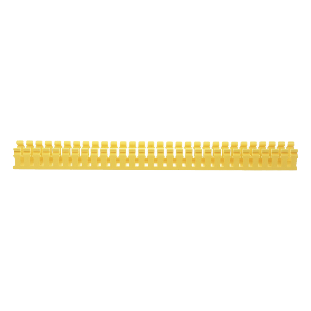 Canaleta Ranurada de PVC sin Tapa, Tipo H (Tapa Abisagrada), 2 in de Ancho, 2 in de Alto y 1828.8 mm de Largo, Color Amarillo