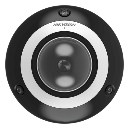 Mini Domo PanoVu 4 Megapixel / 1 PTZ 4X Zoom + 3 Lentes Panorámicos 360° / H.265 / 10 mts IR / Uso en Interior / PoE+ / dWDR / Micro SD