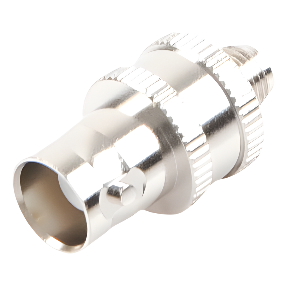 Adaptador en Línea de Conector BNC Hembra a SMA Hembra / Radios Portátil Kenwood, Uniden, Níquel/ Oro/ Teflón