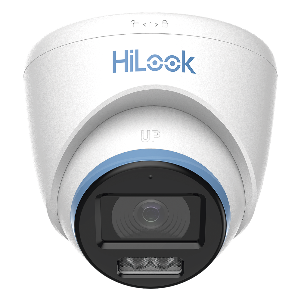[Dual Light + ColorVu] Turret TurboHD 3K / 5 Megapixel / Lente 3.6 mm / 40 mts IR EXIR + 40 mts Luz Blanca / Micrófono Integrado / Exterior IP67