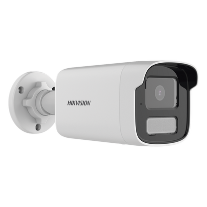 [Dual Light] Bala IP 8 Megapixel (4K) / Lente 4 mm / 50 mts IR + 50 mts Luz Blanca / Micrófono Integrado / ACUSENSE Lite / Exterior IP67 / H.265