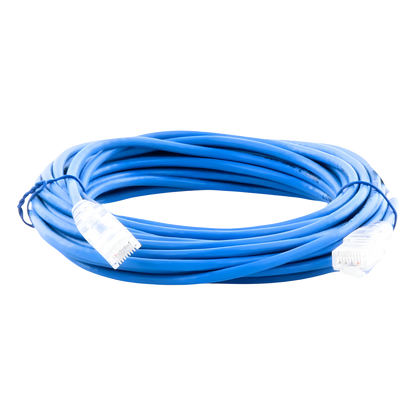 Cable de Parcheo Slim UTP Cat6A - 7 Metros (22.97 Pies) Azul, Diámetro Reducido (28 AWG)