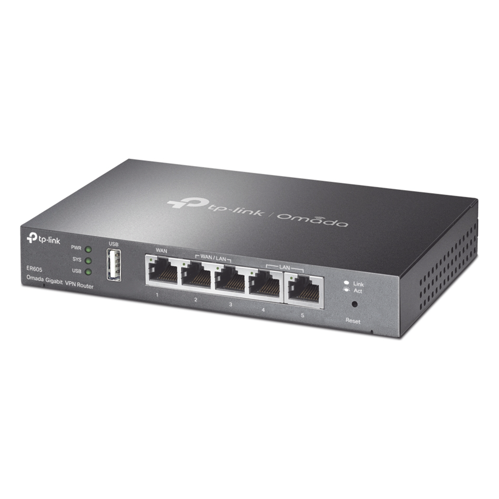 Router Omada VPN / SDN Multi-WAN Gigabit / 1 Puerto WAN Gigabit / 2 Puertos LAN Gigabit / 2 Puertos configurables LAN/WAN / 150,000 Sesiones