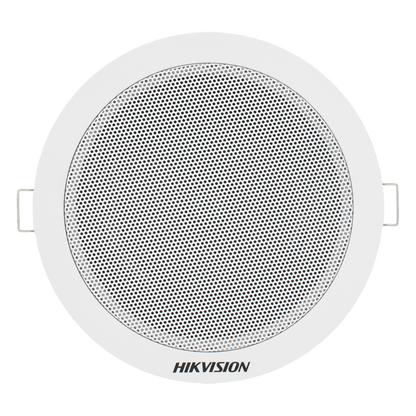 Altavoz Montaje en Plafón | 6 Watts | 100 V | Rejilla de Metal | Color Blanco | Uso Interior