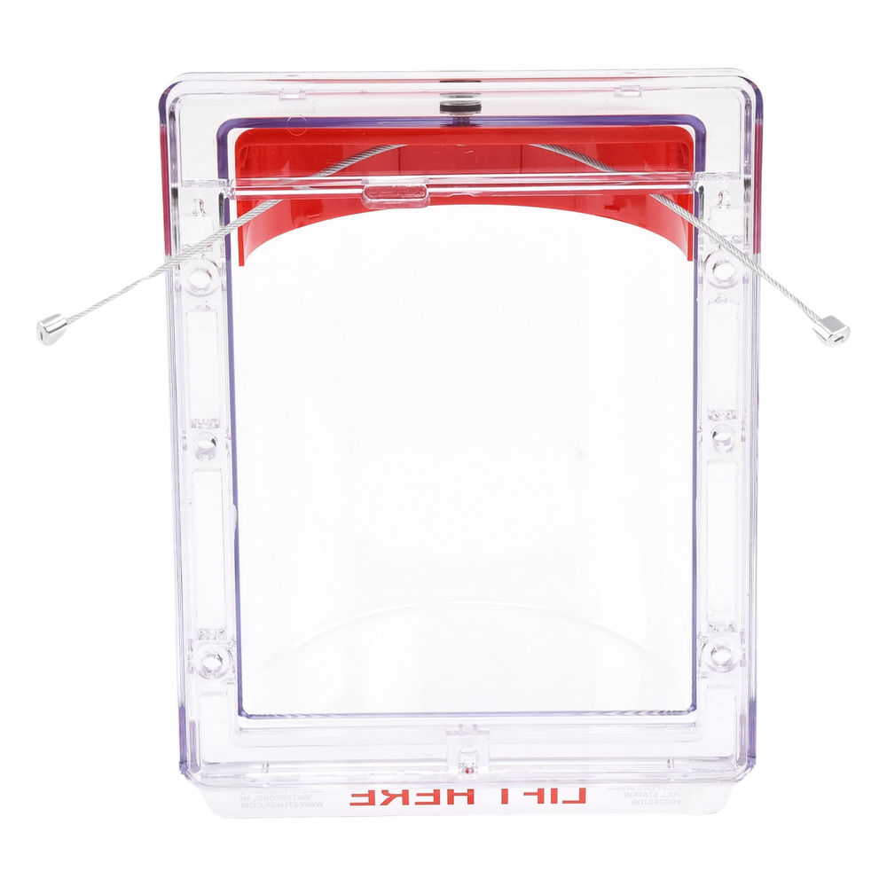 Cubierta Protectora Serie Stopper IIÆ De Policarbonato Super Resistente, Montaje Empotrado, Texto En Inglés, Sin Bocina