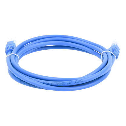 Cable de Parcheo UTP Cat5e - 2 Metros (6.56 Pies) - Azul
