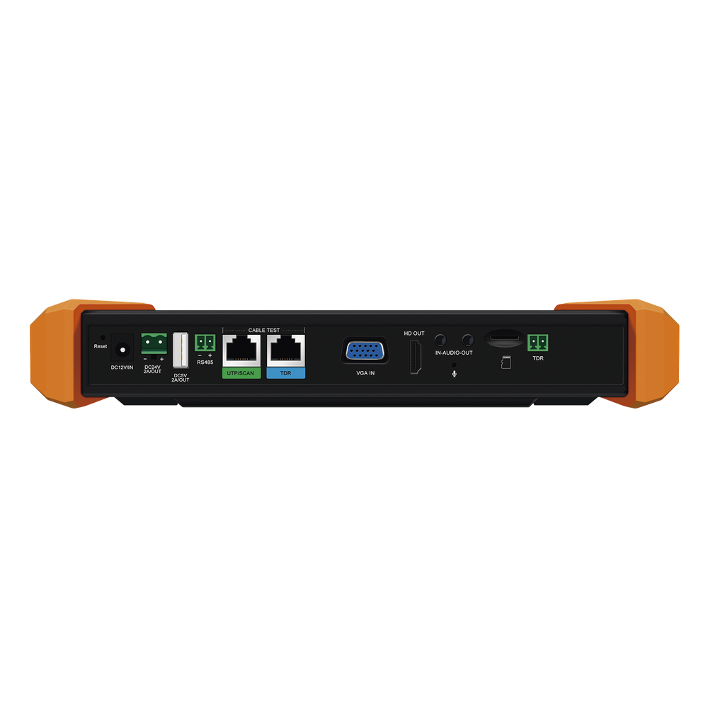 Tester Profesional Multifunción | Pantalla Táctil 7" | Láser Integrado | Cámara Integrada | Prueba IP/HD Coaxial | 4K/8K | H.265/H.265 | ONVIF | WiFi