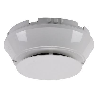 Detector de humo fotoeléctrico direccionable FlashScan, sensibilidad preajustada 1.5%, para lazo SLC de 2 hilos, color blanco