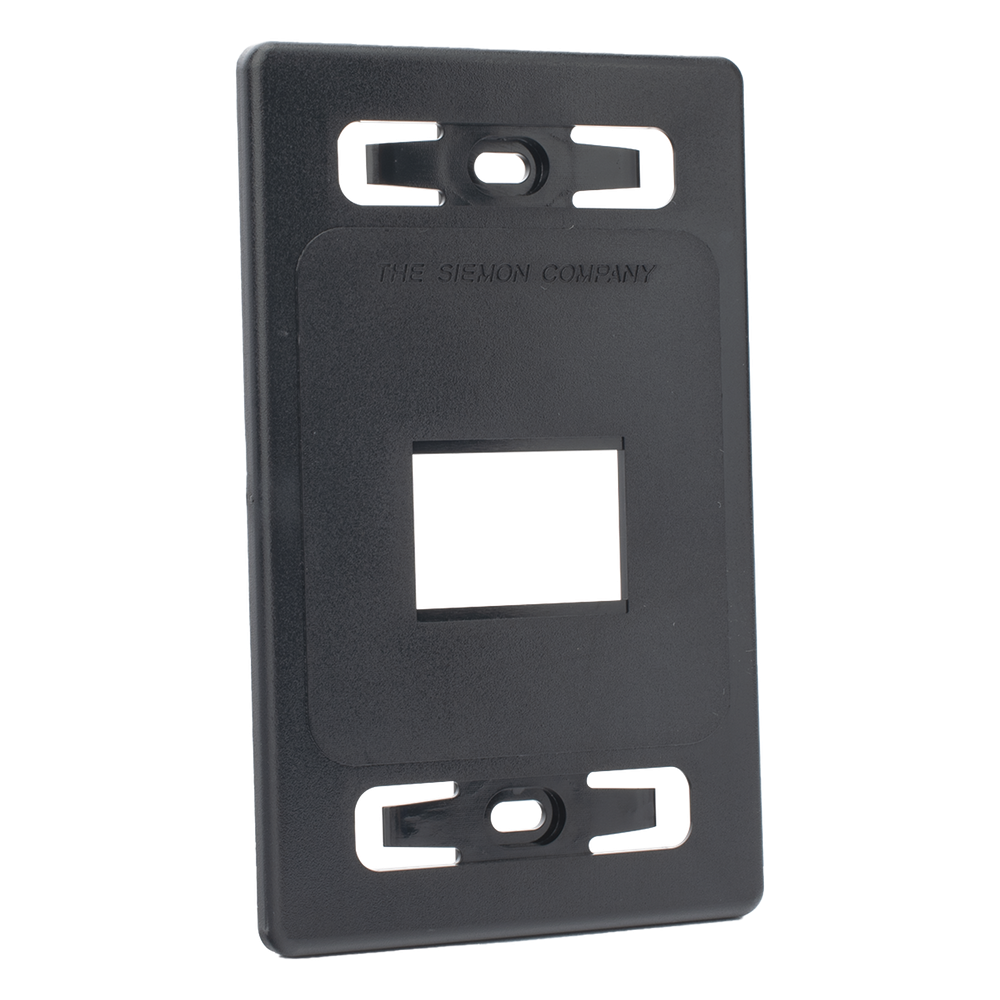 Placa de Pared Modular MAX, de 2 Salida, Color Negro