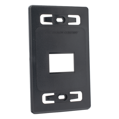 Placa de Pared Modular MAX, de 2 Salida, Color Negro