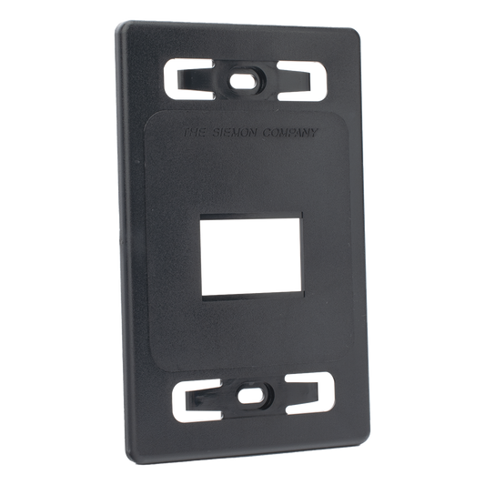 Placa de Pared Modular MAX, de 2 Salida, Color Negro