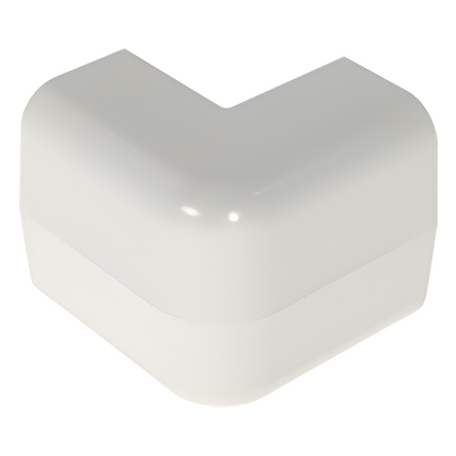 Esquinero exterior, para uso con canaleta LD5, material ABS, Color Blanco Mate