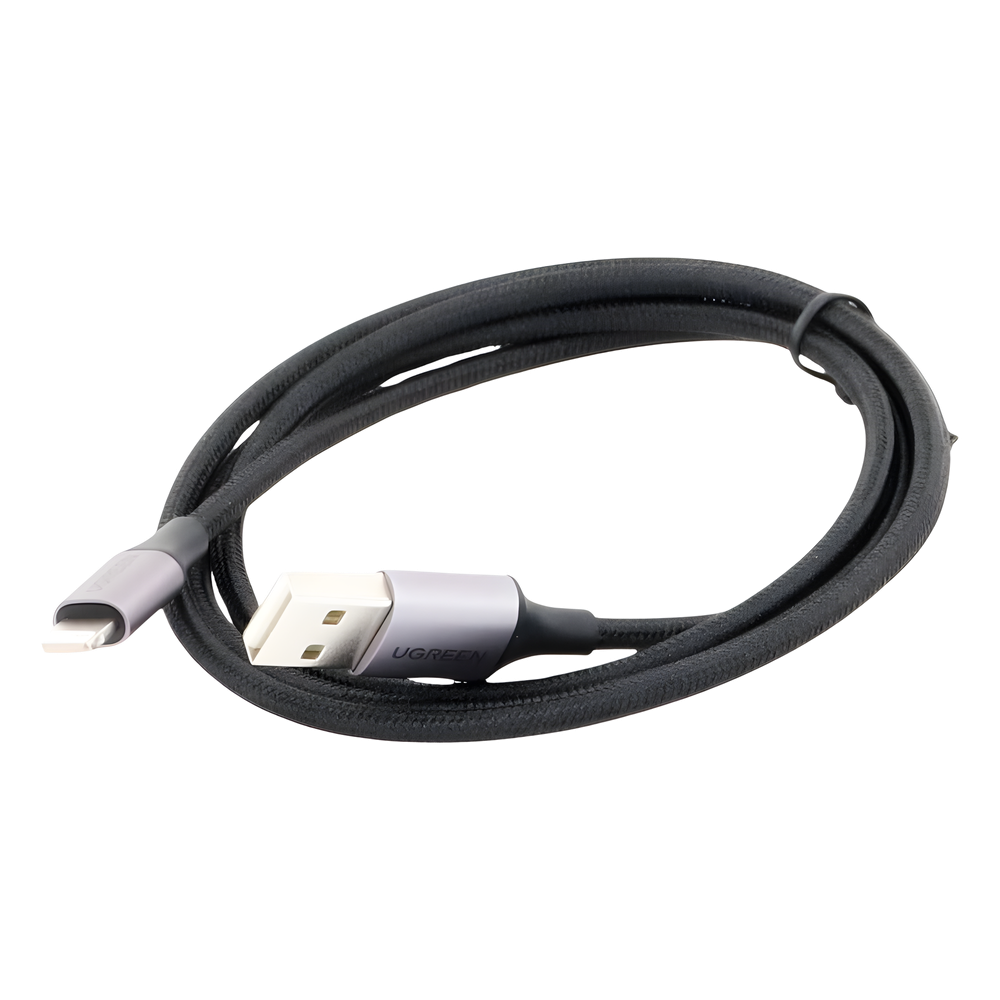 Cable USB-A a Lightning | 1 Metro (3.28 Pies) | Certificado MFi | Carga Rápida 5V/2.4 A | 480 Mbps | Conector C94 | Adecuado para iPhone, iPad y iPod
