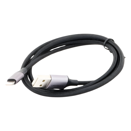 Cable USB-A a Lightning | 1 Metro (3.28 Pies) | Certificado MFi | Carga Rápida 5V/2.4 A | 480 Mbps | Conector C94 | Adecuado para iPhone, iPad y iPod