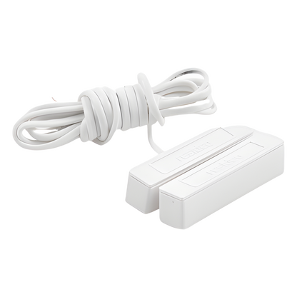 Contacto magnético direccionable V-Plex para montaje en superficie, sellado contra humedad, color blanco