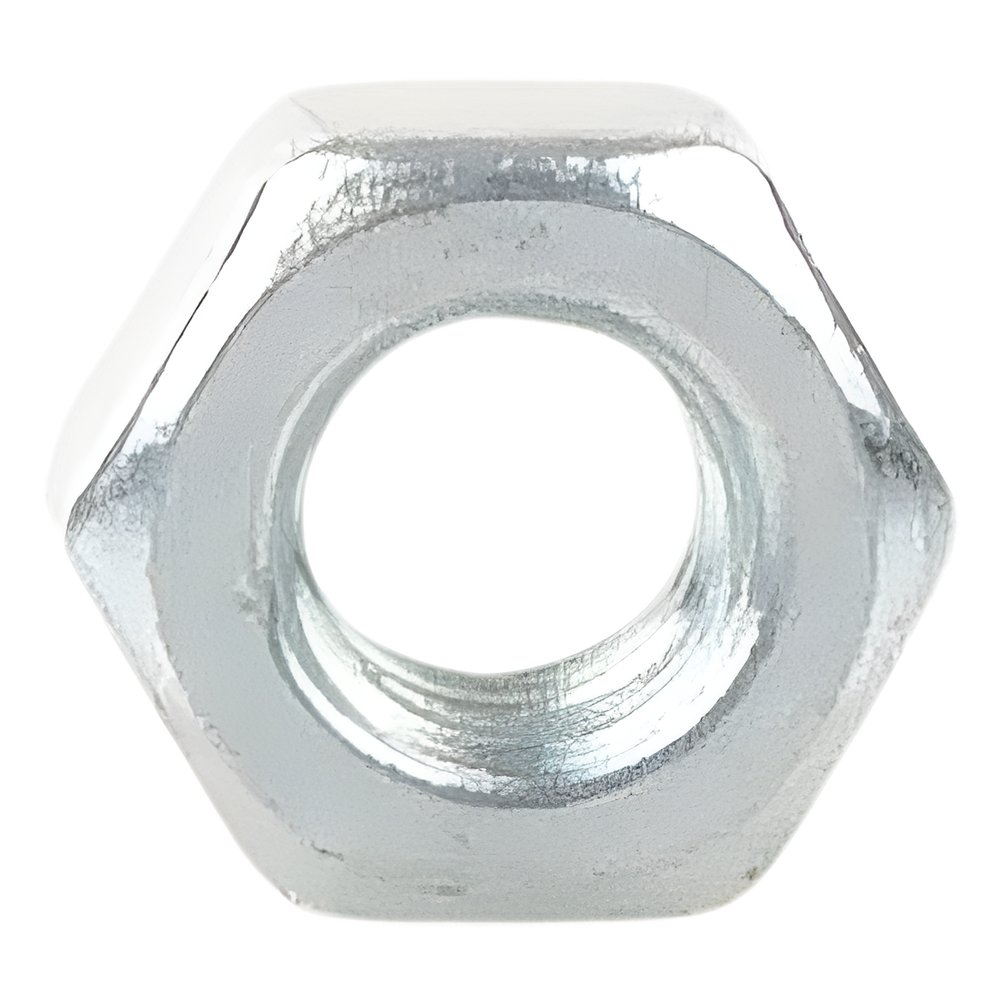 Tuerca Hexagonal de 1/4", con acabado Electro Zinc
